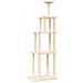 Albero Per Gatti Con Tiragraffi In Sisal Crema 183 Cm - Foto miniatura 1