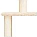 Albero Per Gatti Con Tiragraffi In Sisal Crema 183 Cm - Foto miniatura 4