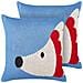 Set Di 2 Cuscini Pashot Cotone 45 X 45 Cm Blu - Foto miniatura 7