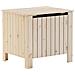 Contenitore Con Coperchio Rana 60x49x54 Cm Legno Massello Pino - Foto miniatura 2