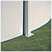 Man. Piscina ovale serie Fidji, mis. 527 x 500 x 122 cm parete acciaio, colore bianco, interno in pvc, include filtro e scala di sicurezza - Foto miniatura 9