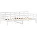 Set Dormeuse E Panca Con Tetto Bianco 90x190cm Massello Pino - Foto miniatura 3