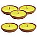 5 Candele Citronella Fiaccola In Terracotta Anti Zanzare Profumo Ambiente 17 Cm - Foto miniatura 1