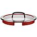8900541252 coperchio per pentola Rotondo Rosso, Acciaio inox - Foto miniatura 1