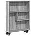 Carrello Stretto Grigio Sonoma 48x13x68 Cm In Truciolato - Foto miniatura 2