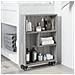 Carrello Stretto Grigio Sonoma 48x13x68 Cm In Truciolato - Foto miniatura 3