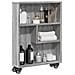 Carrello Stretto Grigio Sonoma 48x13x68 Cm In Truciolato - Foto miniatura 1