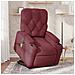 Poltrona Alzapersona Massaggiante Elettrica Rosso Vino Tessuto - Foto miniatura 1