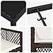 Set da Pranzo per Giardino vitaXL con Cuscini Marrone Rattan in Polimero, Tavolo da Giardino vitaXL Nero 80x80x73 cm Vetro Temperato - Foto miniatura 9