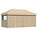 Tendone per Feste Pieghevole Pop-Up con 4 Pareti Beige - Foto miniatura 1