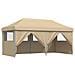 Tendone per Feste Pieghevole Pop-Up con 4 Pareti Beige - Foto miniatura 7
