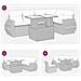 Set Divano da Giardino 6 pz con Cuscini Beige in Polyrattan - Foto miniatura 7