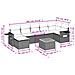 Set Divano da Giardino 8 pz con Cuscini Beige Misto Polyrattan - Foto miniatura 3