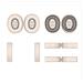 Cuscinetti Auricolari Di Ricambio In Silicone Per Cuffie Bluetooth Jbl Tune 770nc Beige - Foto miniatura 1
