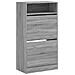 Scarpiera Grigio Sonoma 60x34x116 cm in Legno Multistrato - Foto miniatura 4