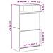 Scarpiera Grigio Sonoma 60x34x116 cm in Legno Multistrato - Foto miniatura 9
