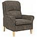 poltrona Grigio scuro 76 x 94 x 102 cm Pelle sintetica - Foto miniatura 1