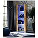 Komodee, Vetrina Tivoli, Wotan, Larghezza 55 Cm X Altezza 159 Cm X Profondità 35 Cm, Led Blu, 3 Ripiani, Per Soggiorno, Camera Da Letto, Anticamera - Foto miniatura 1