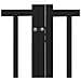 Cancello Cani Porta Pieghevole Nero 15 Pannelli 750 cm Pioppo - Foto miniatura 8