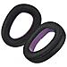 Cuscinetti Auricolari Di Ricambio Compatibili Con Cuffie Epos H3 E H3pro Hybrid - Mesh Nero Viola - Foto miniatura 3