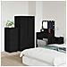 Armadio Nero 40 x 48 x 105 cm Legno multistrato - Foto miniatura 6