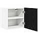 Armadio pensile Riga 2 pcs Rovere Nero e Bianco 40 x 31 x 40 cm - Foto miniatura 6