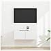 Mobile TV da parete 2 pcs Bianco 60 x 31 x 29.5 cm - Foto miniatura 2