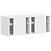 Mobile TV da parete 2 pcs Bianco 60 x 31 x 29.5 cm - Foto miniatura 9