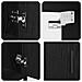 Set di mobili per il bagno 3 pcs Rovere Nero Legno multistrato - Foto miniatura 6