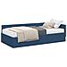 Struttura Letto Angolare con Materasso Altro 2 pcs Blu Tessuto - Foto miniatura 1