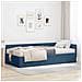 Struttura Letto Angolare con Materasso Altro 2 pcs Blu Tessuto - Foto miniatura 2