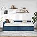 Struttura Letto Angolare con Materasso Altro 2 pcs Blu Tessuto - Foto miniatura 3