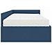 Struttura Letto Angolare con Materasso Altro 2 pcs Blu Tessuto - Foto miniatura 8