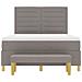 Letto a molle con materasso Talpa 140 x 190 cm Tessuto - Foto miniatura 8