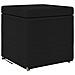 Pouf Nero 41 x 41 x 40 cm Tessuto e Legno Ingegnerizzato - Foto miniatura 1