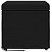 Pouf Nero 41 x 41 x 40 cm Tessuto e Legno Ingegnerizzato - Foto miniatura 4