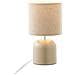 Lampada Da Tavolo Morley In Metallo Grigio Con Paralume In Tessuto Bouclé - Foto miniatura 2