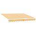 Cornice per Tenda Manuale con LED Giallo e Bianco 3,5 x 2 m - Foto miniatura 3