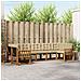 Set di divani da esterno con cuscino 7 pcs Naturale e Beige - Foto miniatura 2