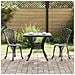 Set di Tavolo da Giardino 3 pcs Nero Alluminio pressofuso - Foto miniatura 2