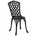 Set di Tavolo da Giardino 3 pcs Nero Alluminio pressofuso - Foto miniatura 4
