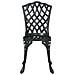 Set di Tavolo da Giardino 3 pcs Nero Alluminio pressofuso - Foto miniatura 7