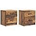 Armadio da Notte 2 pcs Legno antico 43 x 34,5 x 44,5 cm - Foto miniatura 1