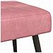 Panchina con bottoni imbottiti Rosa 110 x 40 x 46 cm Velluto - Foto miniatura 4
