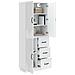 Set di armadi 2 pcs Bianco Lucido Legno ingegnerizzato - Foto miniatura 2