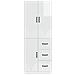 Set di armadi 2 pcs Bianco Lucido Legno ingegnerizzato - Foto miniatura 4