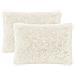 Cuscino con cuscino HEERLEN 2 pz Bianco Fleece PV - Foto miniatura 1
