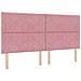 Letto con contenitore e materasso Rosa 200 x 200 cm Velluto - Foto miniatura 4
