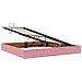 Letto con contenitore e materasso Rosa 200 x 200 cm Velluto - Foto miniatura 5
