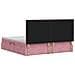 Letto con contenitore e materasso Rosa 200 x 200 cm Velluto - Foto miniatura 9